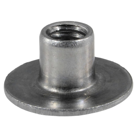 Round Weld Nut, 5/16-18, Steel, 3/8 Lg, 10 PK